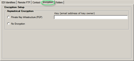 encryption tab