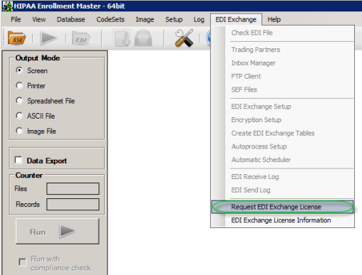 Request EDI Exchange License