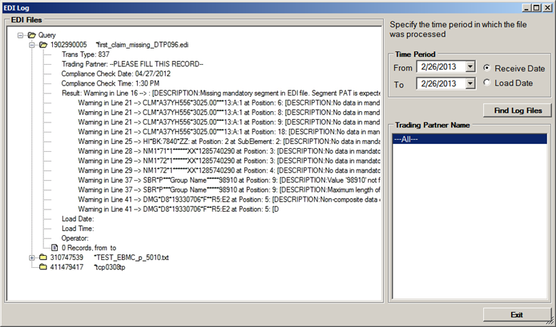 edi receive log window1