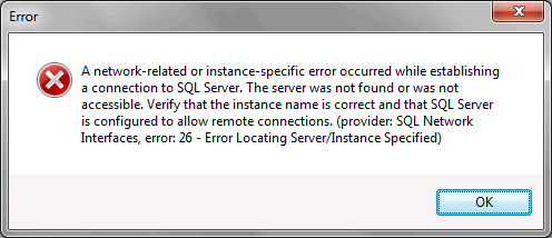 ErrorDatabaseAddress