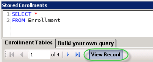 Stored Enrollments_View Record