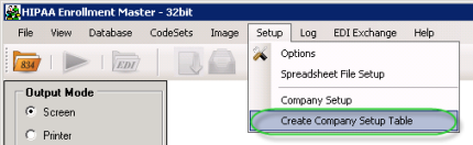 Setup_Create Company Setup Table