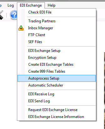 MenuAutoprocessSetup