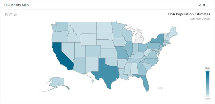Heatmap of patient's location.