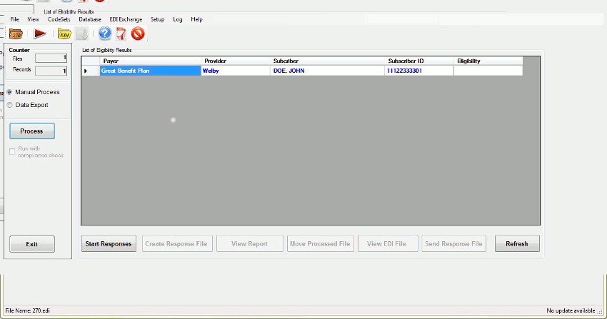 Eligibility Responder ParsedRequests