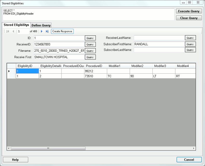 Eligibilty Responder Benefit Automatic Responses